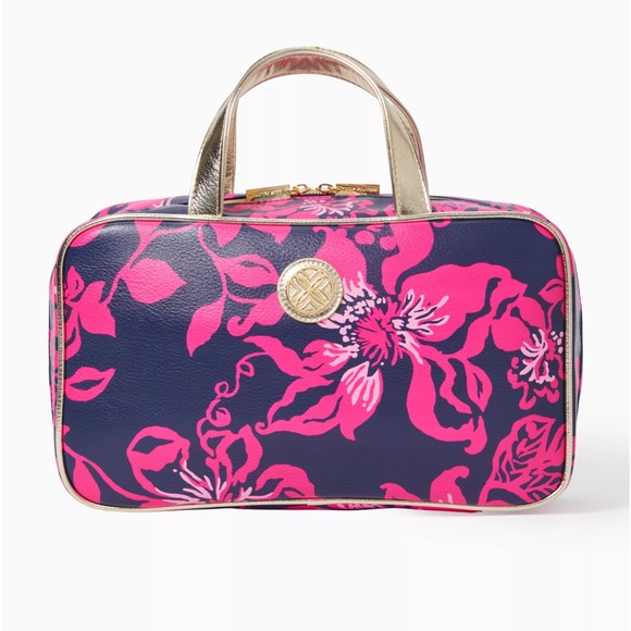 Lilly Pulitzer Other - New Lilly Pulitzer Makeup Bag and Matching Case with Makeup Brushes
